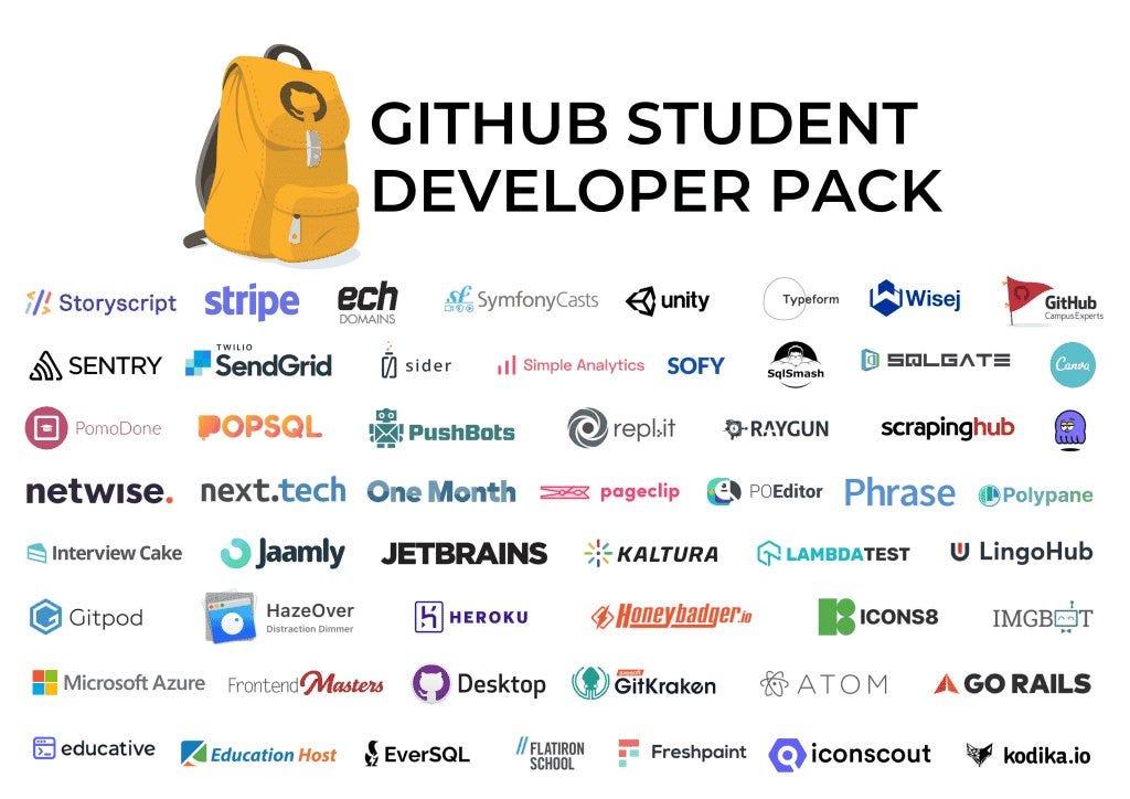 GitHub Student Developer Pack uygulamalar ve hizmetler